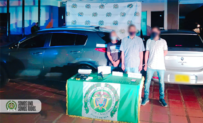 Tres personas capturadas en Medellín luego de hurtar una camioneta