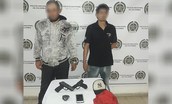 Dos capturados después de un hurto en Envigado