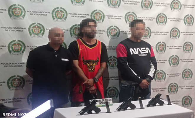 Tres hombres capturados en el barrio El Poblado de Medellín por hurto 