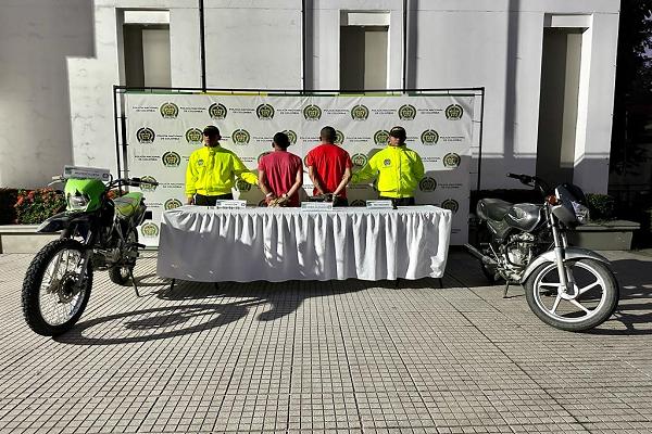 Cayó alias “Jhonatan y Five” presuntos sicarios de un grupo delincuencial