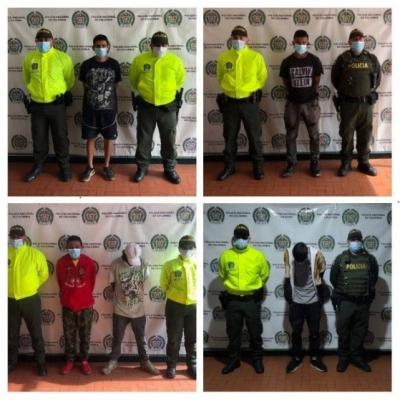 Cinco capturados en Calarcá