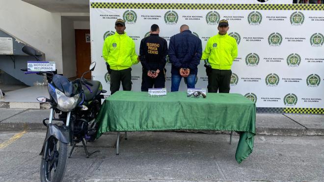 capturados en flagrancia dos hombres
