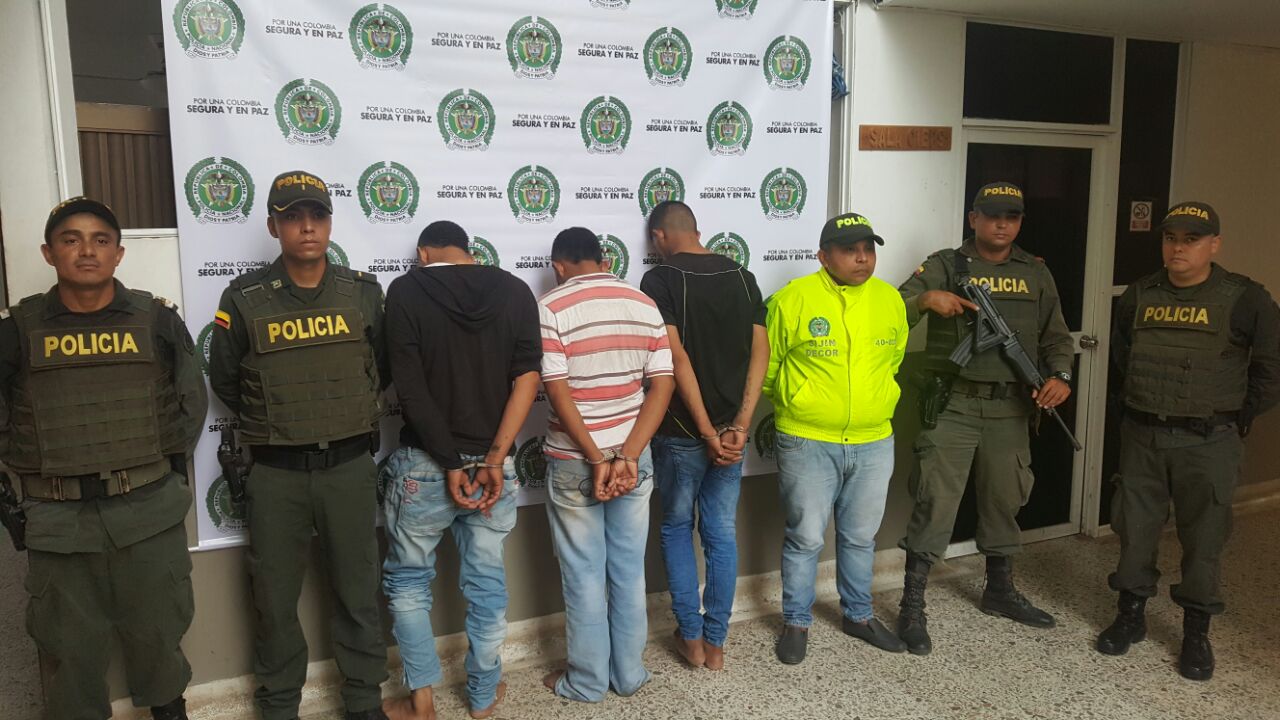 Estas personas fueron capturadas en el municipio de Lorica