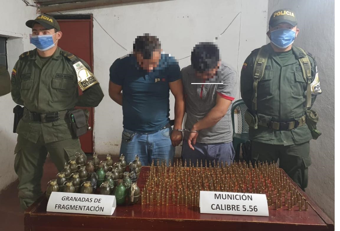 incautación de material de guerra en Nariño.