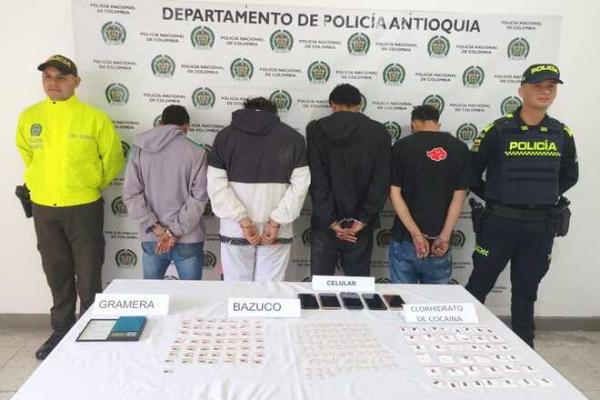 capturados cuatro hombres integrantes de un grupo delincuencial