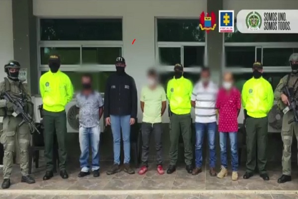 a se captura a seis presuntos integrantes del Grupo Armado Organizado residual Primero.