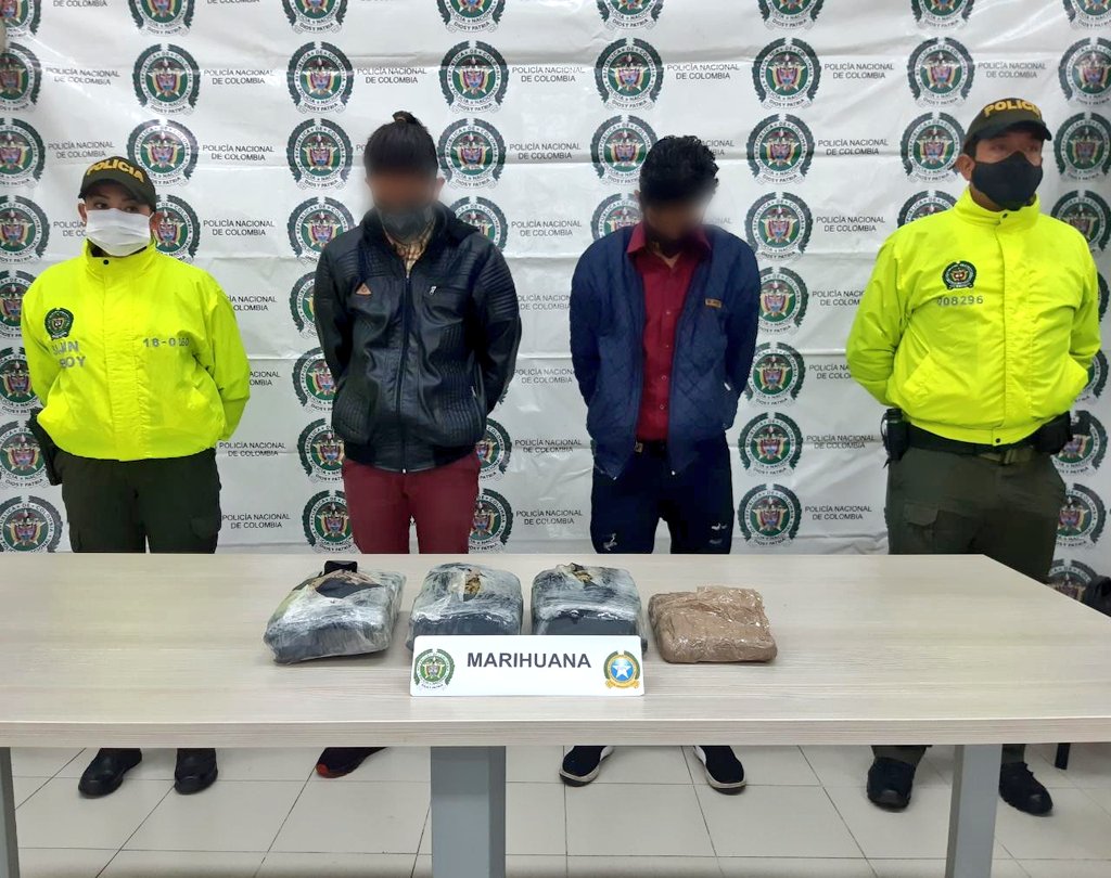 Capturados en Boyacá cuando transportaban varios kilos de marihuana