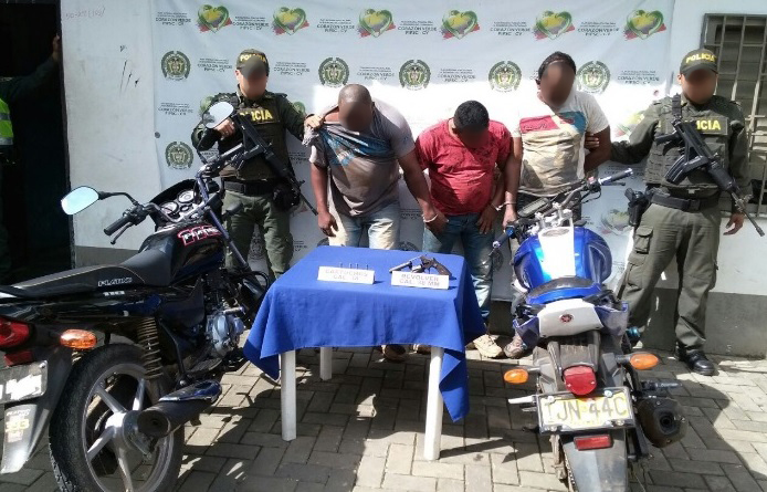 El procedimiento policial se efectuó en el municipio de Montelibano