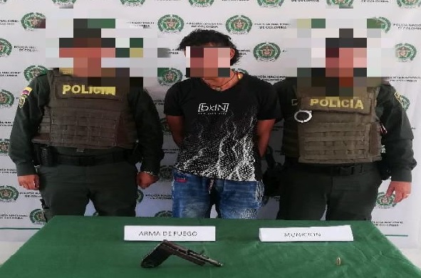 Capturamos un sujeto por porte ilegal de armas de fuego
