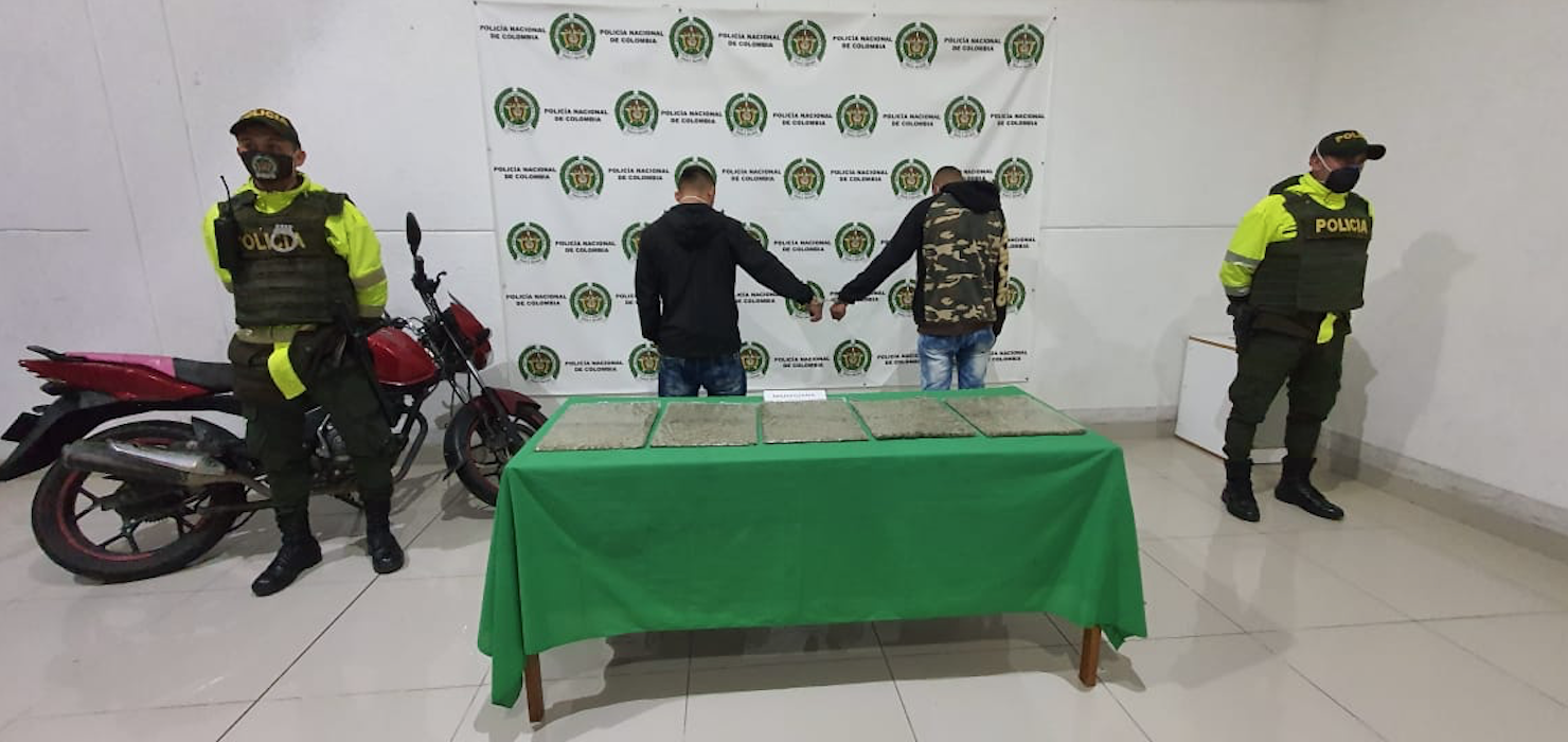 Logramos en las últimas horas la capturada de dos personas por el delito de tráfico, fabricación y porte de estupefacientes.