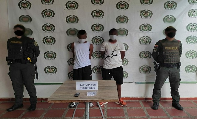 Capturamos dos sujetos cuando distribuían notas amenazantes en el centro de Quibdó