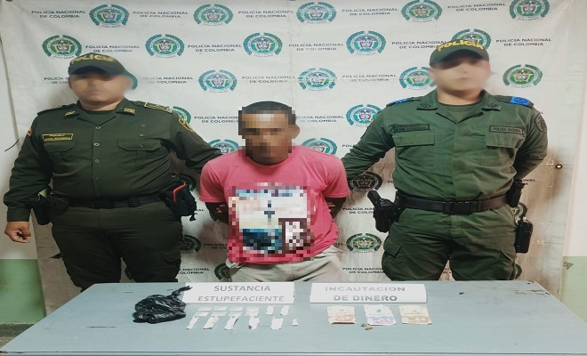 Capturado por porte de estupefacientes 