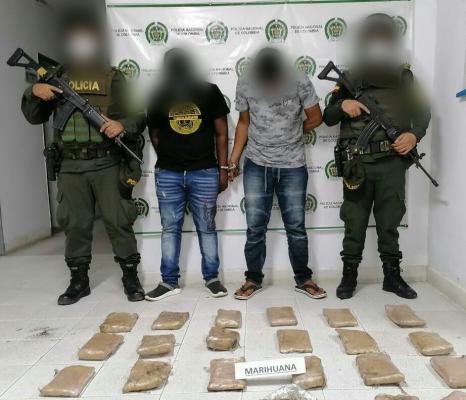Durante se logró la incautación de 12.780 gramos de marihuana