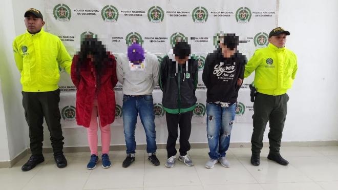 Capturan cuatro personas por varios delitos 