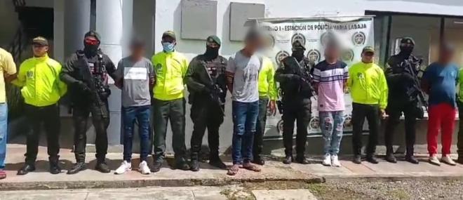 Capturas integrantes de las AGC en Marialabaja