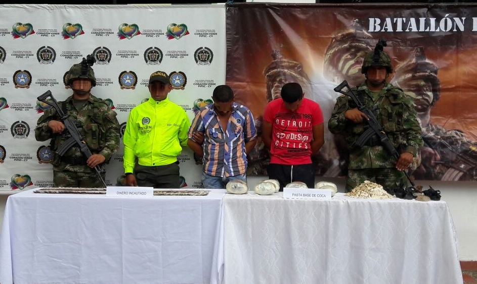 Al momento de la captura se incautaron 11243 gramos de base de coca