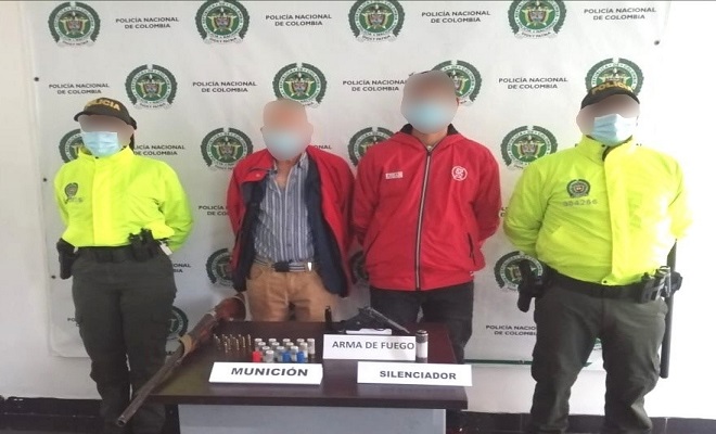 Dos armas incautadas en Belén de Umbría 