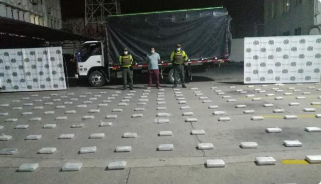 cargamento de cocaína en vías de Sucre 