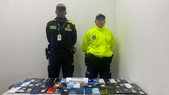 Celulares tenían como destino la ciudad de Bogotá.