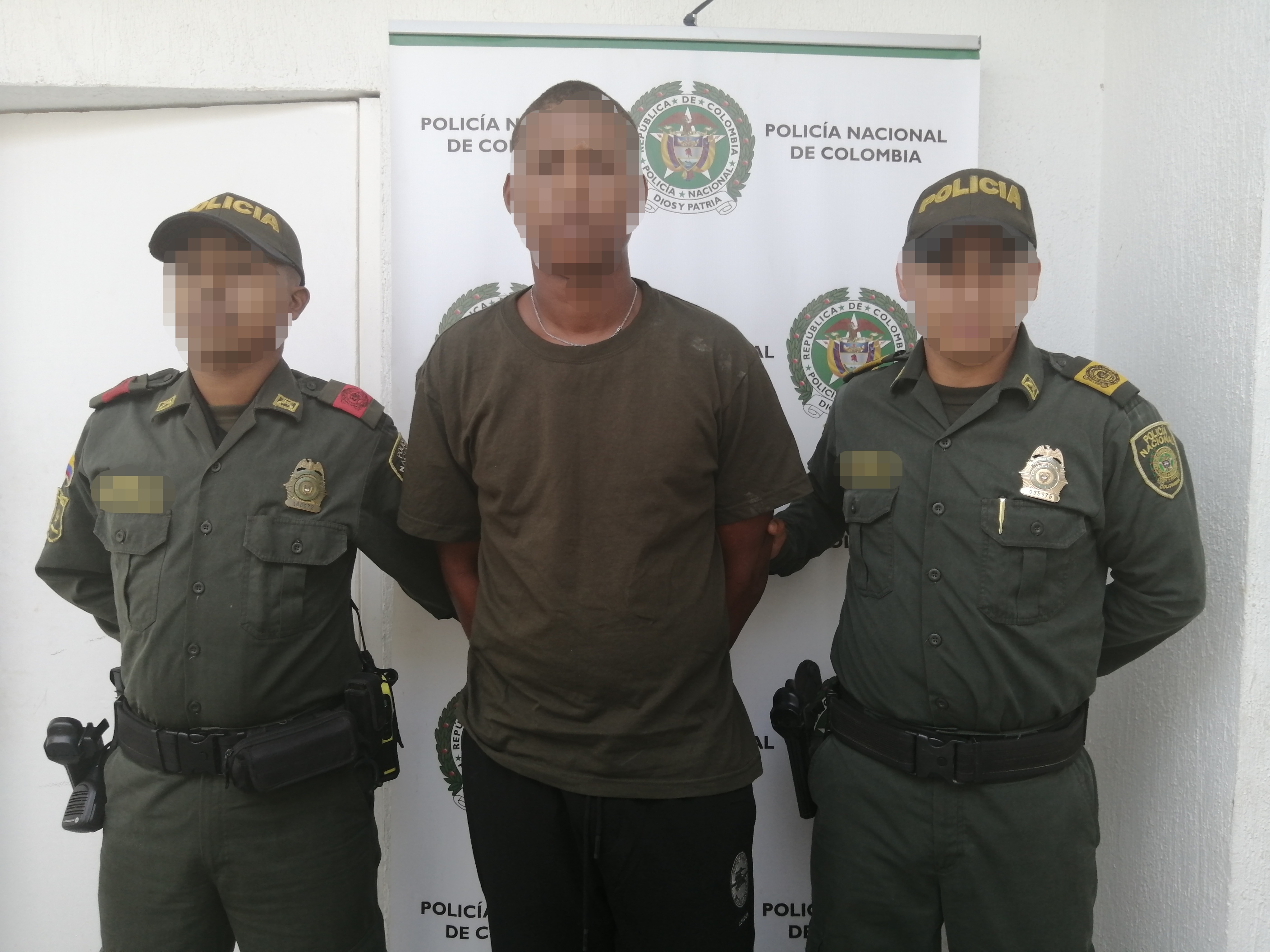 capturado ciudadano en flagrancia por el delito de daño en bien ajeno.