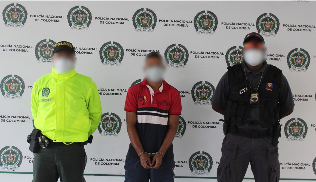 Mediante orden judicial capturamos a “el menor” por los delitos de homicidio y porte ilegal de arma de fuego.