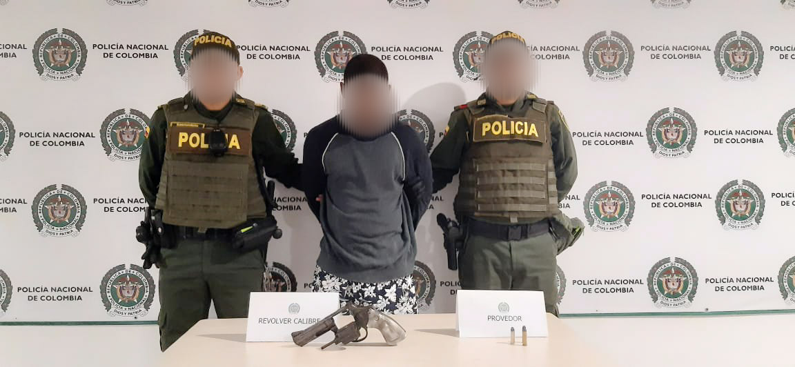 Capturamos hombre por porte ilegal de arma de fuego