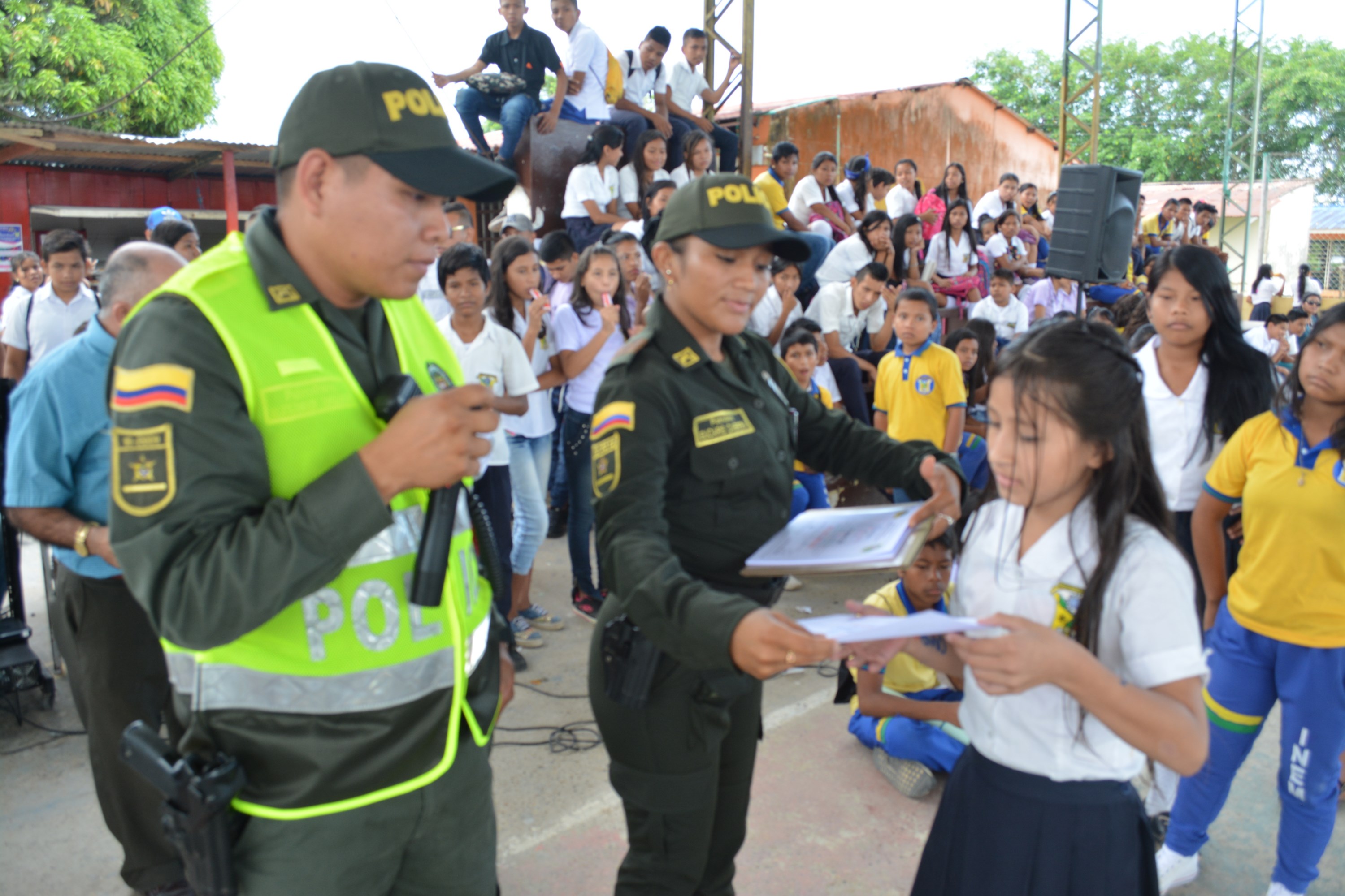 La actividad hace parte del plan escolarizado que lidera la policía de prevención 