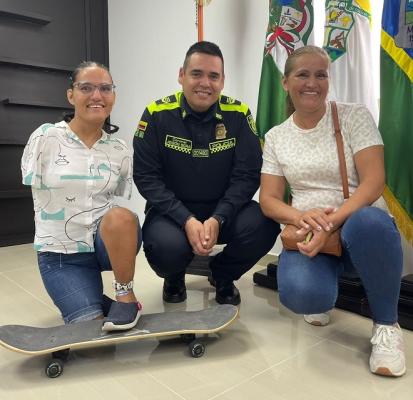 Compartiendo con el señor Comandante Departamento de Policía Meta