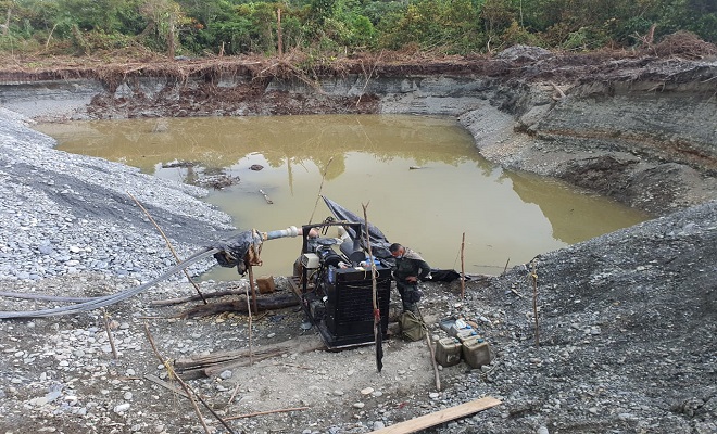 Continuamos en la lucha frontal contra la minería criminal 