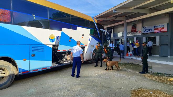 Controles en las terminales de transportes