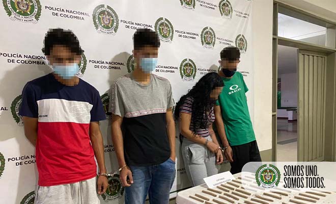 cuatro capturas con estupefacientes en manrique