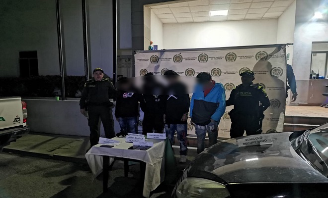 cuatro capturados por secuestro simple y hurto