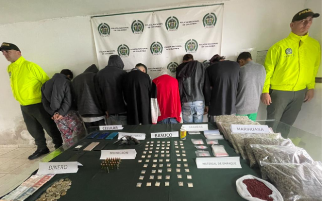 Operación “Los Callejeros” contra el tráfico de estupefacientes en Anserma Caldas