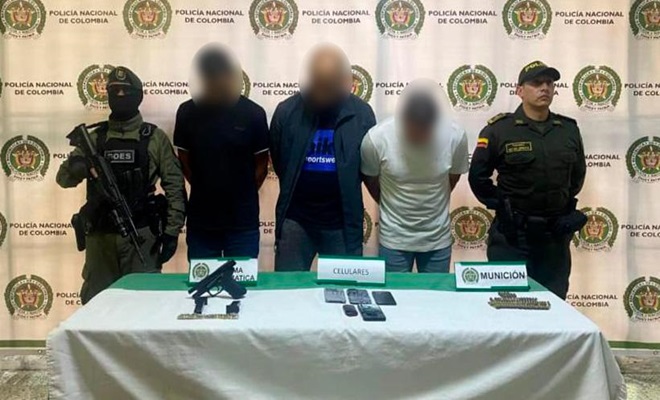 En Medellín, fue desmantelada una red criminal de tráfico de armas y tres hombres fueron capturados