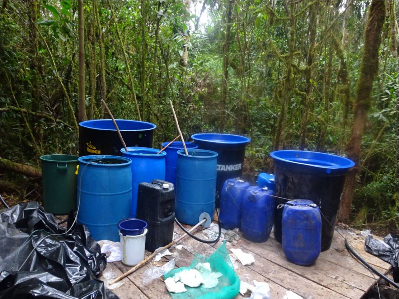 Policía-Nacional-ubica-y-destruye-laboratorio-para-el-procesamiento-de-clorhidrato-de-cocaína-en-el-Departamento-de-Boyacá  