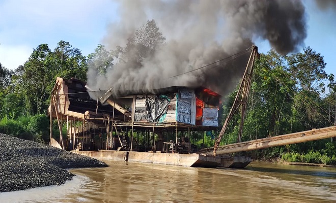 Diez entables mineros fueron intervenidos en el municipio de Rio Quito Chocó