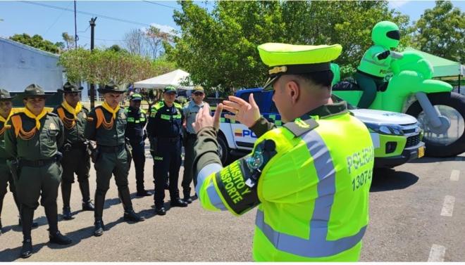Dispositivos policial para los planes de control para este puente festivo