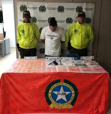 Capturado presunto distribuidor de estupefacientes en el centro historico de Cartagena de Indias