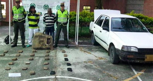 a droga iba con destino a La Virginia