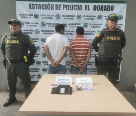 Dos sujetos fueron capturados por hurto 