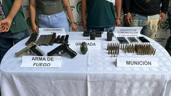 Duro golpe al crimen organizado en límites de los departamentos de Antioquia y Caldas