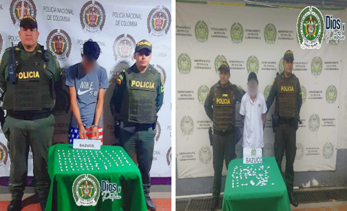  EN GIRARDOT Y FLANDES FUERON CAPTURADAS DOS PERSONAS POR EL DELITO DE MICROTRÁFICO