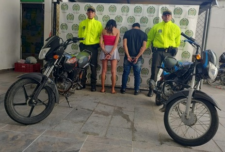En operativos contra el hurto fueron capturadas dos personas y recuperadas dos motocicletas 
