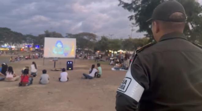 espacio de recreación con la comunidad