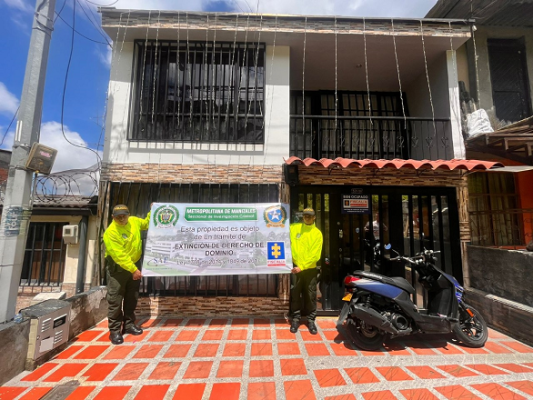 Dos inmuebles y dos muebles avaluados en $599.000.000 habrían sido adquiridos con recursos del microtráfico