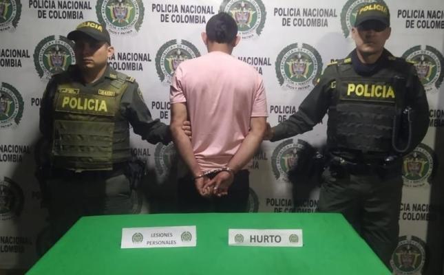 Un hombre de nacionalidad extranjera es capturado en Armenia por lesiones personales y hurto
