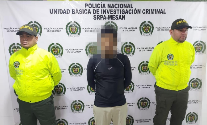 Un hombre capturado por el delito de actos sexuales y acceso carnal abusivo con menor de 14 años
