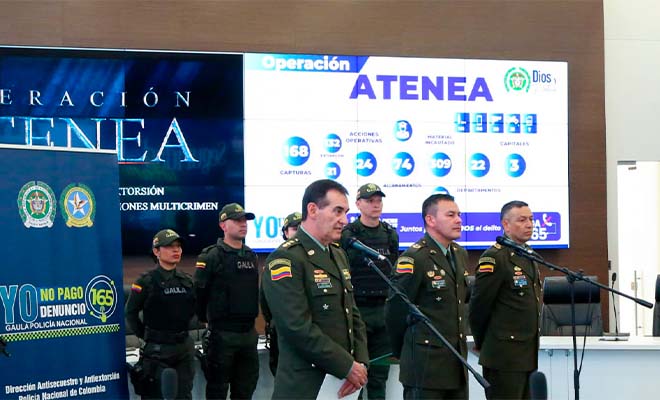 Capturados de 168 integrantes de 23 estructuras criminales que venían afectando la vida y los bienes de personas 