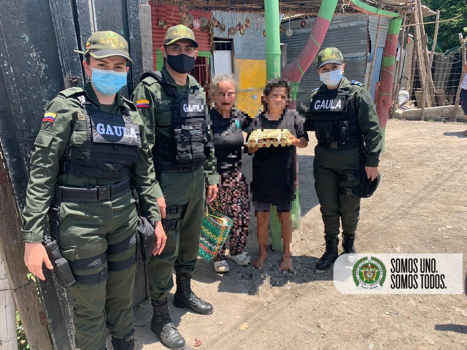 Nuestro grupo Gaula se une a la entrega de ayudas humanitarias