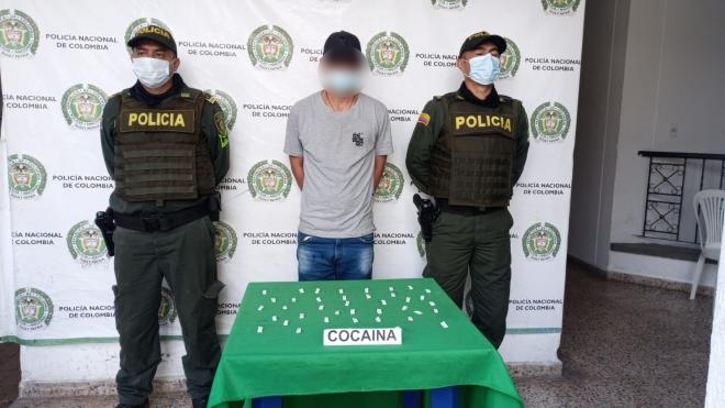 Capturado con estupefacientes